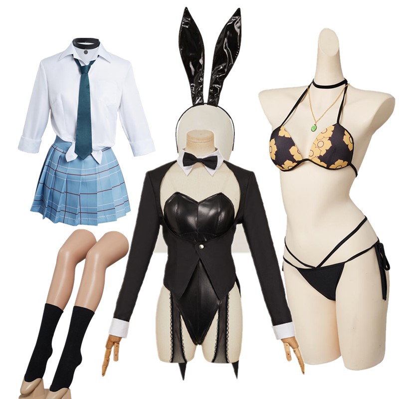 Anime Cosplay Bikini - Kitagawa Marin คอสเพลย์บิกินี่ชุดว่ายน้ํา JK เครื่องแต่งกายชุดกระต่ายหญิง Jumpsuit