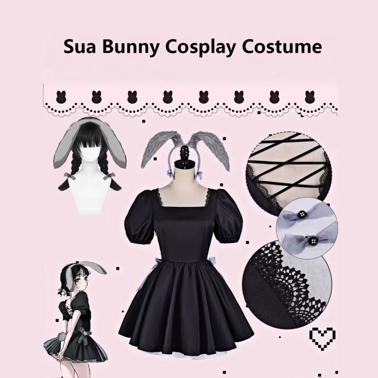 Anime Cosplay Cafe - ชุดคอสเพลย์สาวกระต่ายสไตล์คาเฟ่ ฉลองครบรอบ 3 ปีของ Alien Stage