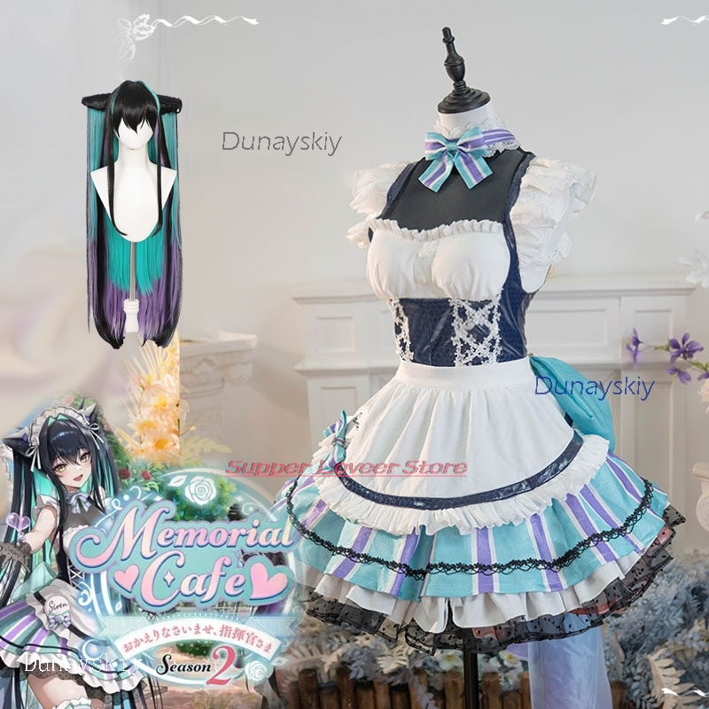 Anime Cosplay Cafe - ชุดคอสเพลย์อนิเมะน้องนิคเก้ นางเงือก ชุดคอสเพลย์เทพีแห่งชัยชนะ ชุดเมดจากเกม ชุดสำหรับงานเลี้ยงฉลองครบรอบ ชุดแฟนซีสำหรับผู้หญิง