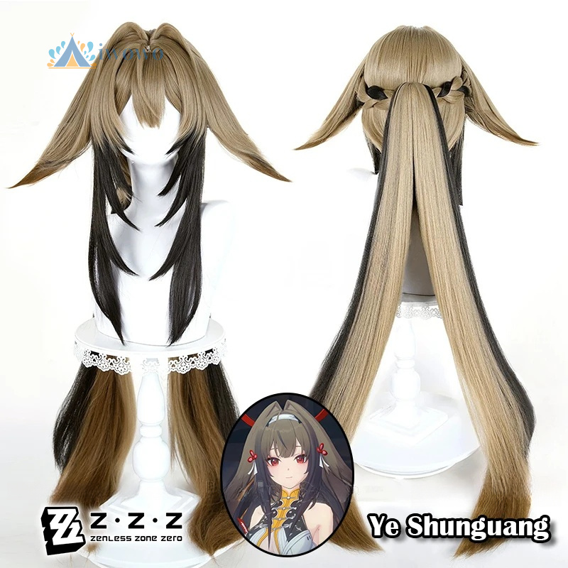Anime Cosplay Girl With Black Hair - วิกผมคอสเพลย์ Zenless Zone Zero เย่ ซงกวง