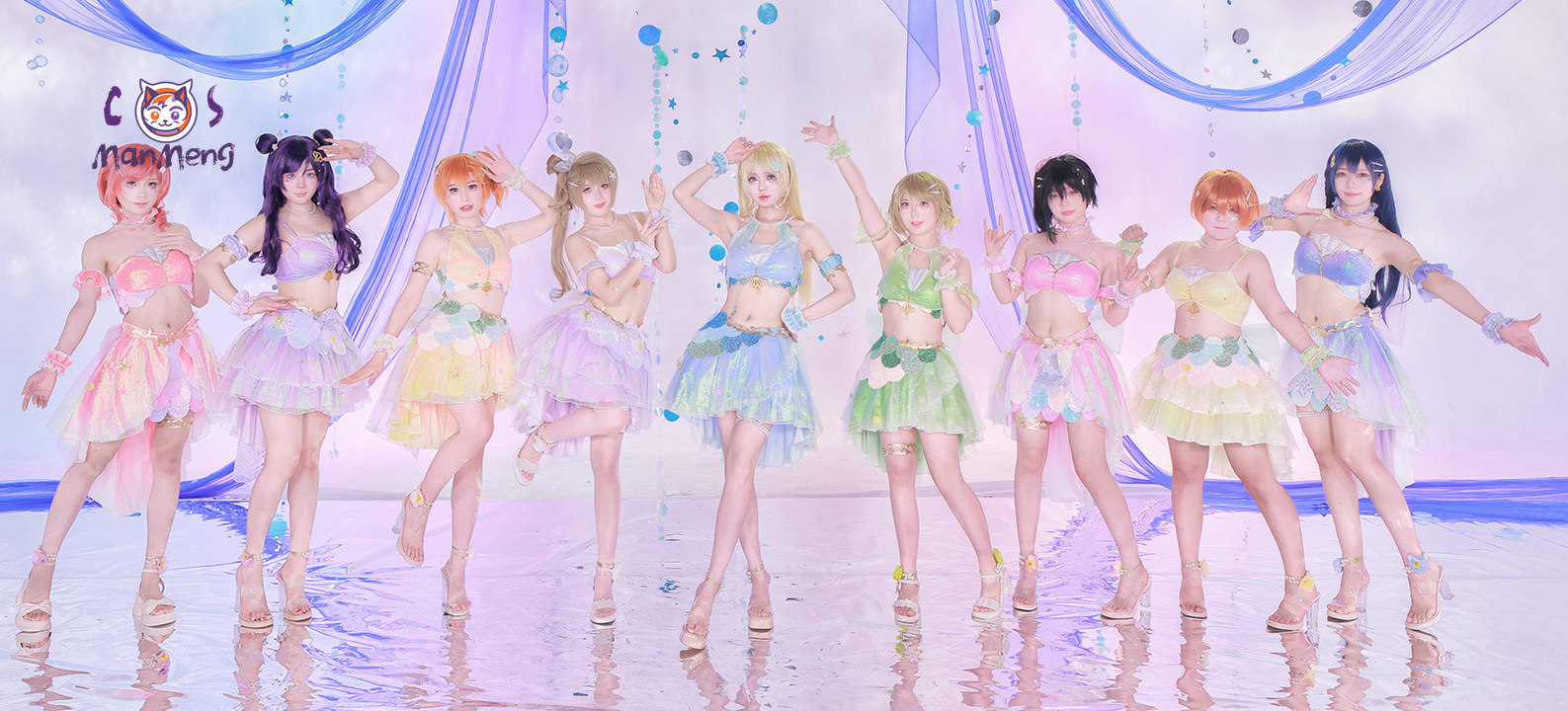 Anime Cosplay Bikini - อนิเมะ เลิฟไลฟ์! ฮานาโย โคอิซึมิ นางเงือกคอสเพลย์เครื่องแต่งกายผู้หญิงหวานฮาโลวีนคาร์นิวัลชุดฤดูร้อนชุดว่ายน้ำชายหาดชุด