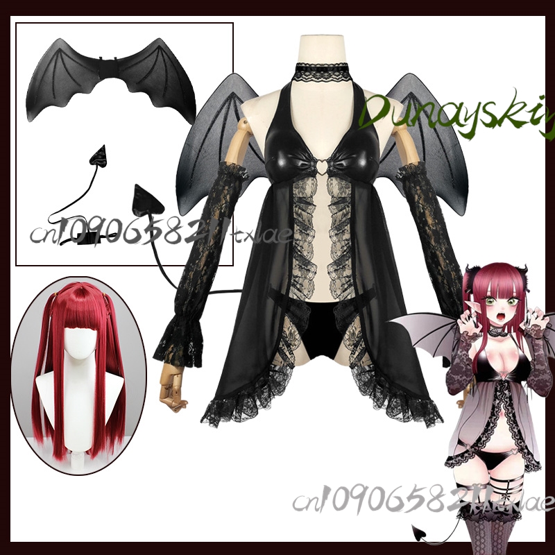 Anime And Cosplay Expo 2025 - My Dress-Up Darling Marin Kitagawa Succubusคอสเพลย์ปีศาจเครื่องแต่งกายHorns