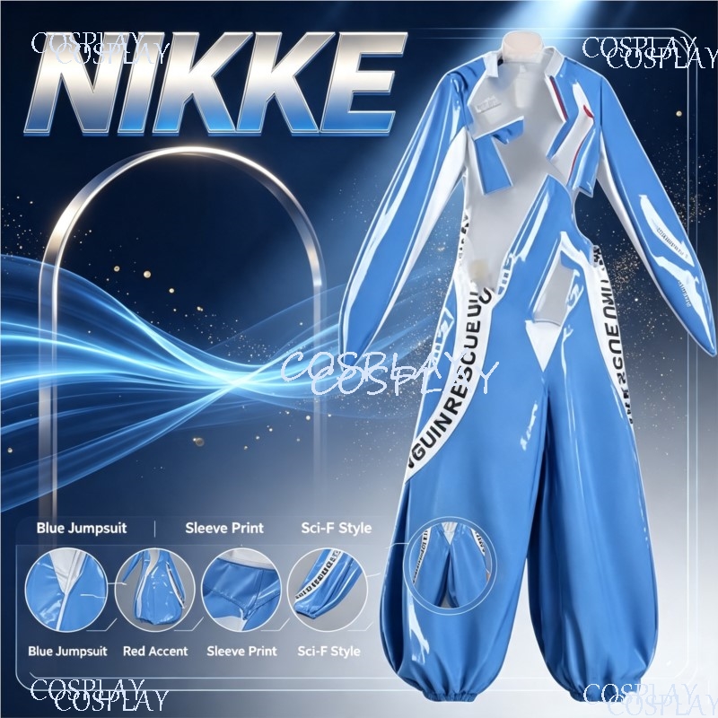 Anime Cosplay One Piece - ชุดคอสเพลย์เกม Niikke Goddess Of Victory ชุดมาร์เซียน่า
