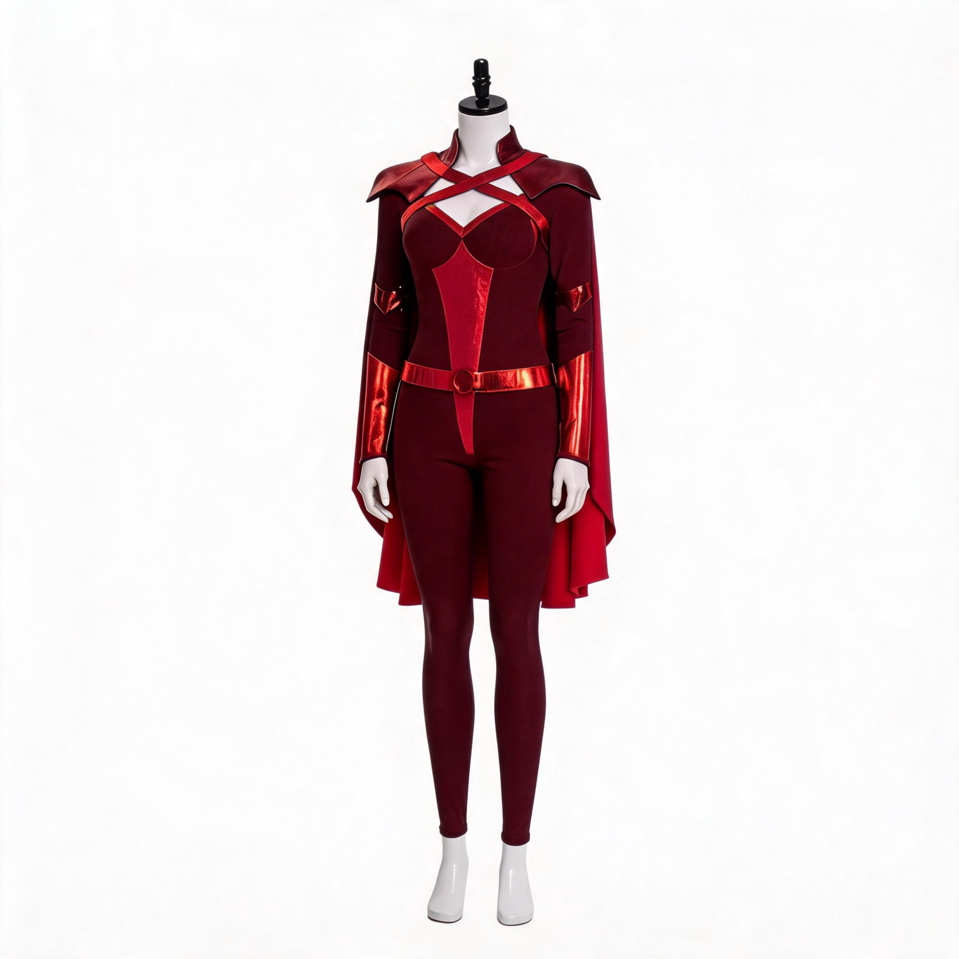 Anime Cosplay With Mask - ซีรีส์โทรทัศน์อเมริกันเรื่อง Crimson Countess ‌ ชุดคอสเพลย์ เสื้อคลุม
