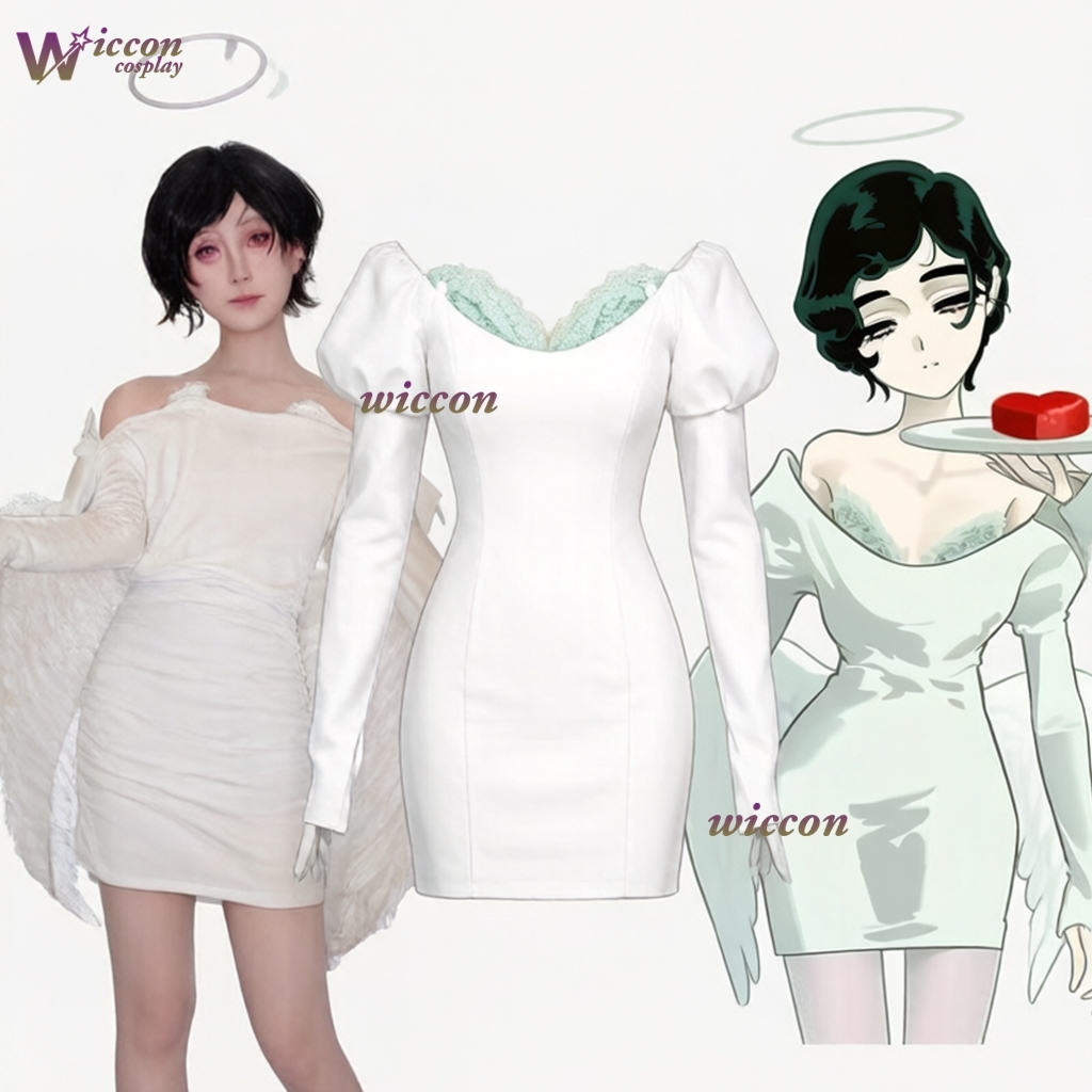Anime Cosplay Cafe - ชุดคอสเพลย์ Sua Mizi ชุดเอเลี่ยนสำหรับการแสดงอนิเมะ - ชุดเดรสสีขาวจาก