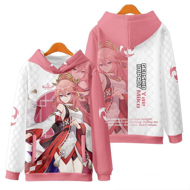 เสื้อฮู้ดคอสเพลย์เกมใหม่ Gensh - Cosplay Anime Yae Miko บทวิจารณ์และราคา
