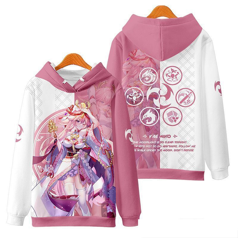 เสื้อฮู้ดคอสเพลย์เกมใหม่ Gensh - Cosplay Anime Yae Miko บทวิจารณ์และราคา