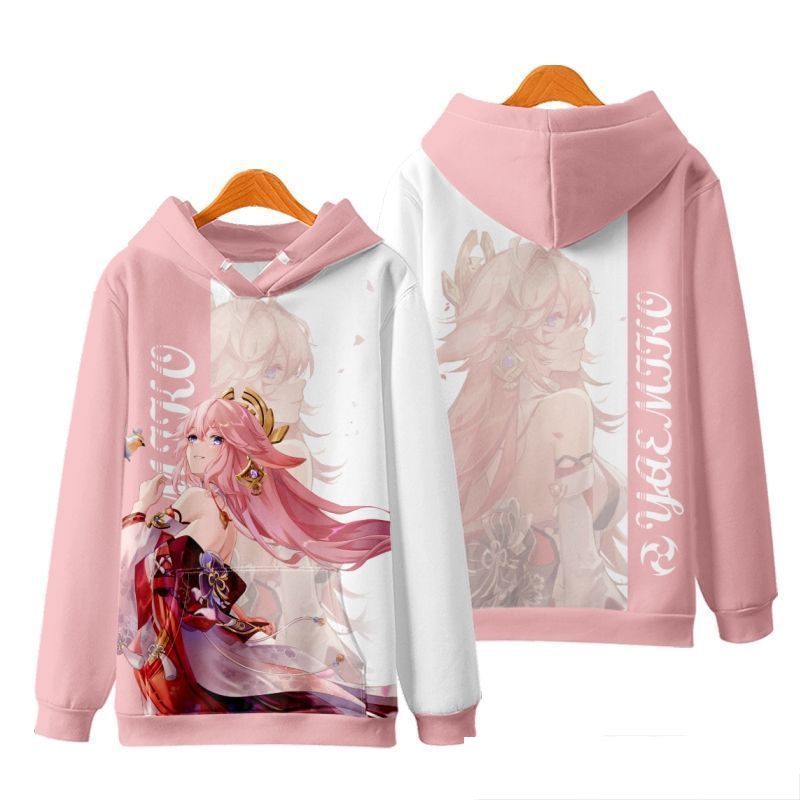 เสื้อฮู้ดคอสเพลย์เกมใหม่ Gensh - Cosplay Anime Yae Miko บทวิจารณ์และราคา