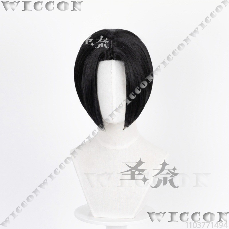 วิกผมสั้นสีดำสไตล์ Y2K สำหรับค - Anime Cosplay Girl With Black Hair บทวิจารณ์และราคา