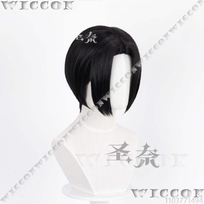 วิกผมสั้นสีดำสไตล์ Y2K สำหรับค - Anime Cosplay Girl With Black Hair บทวิจารณ์และราคา