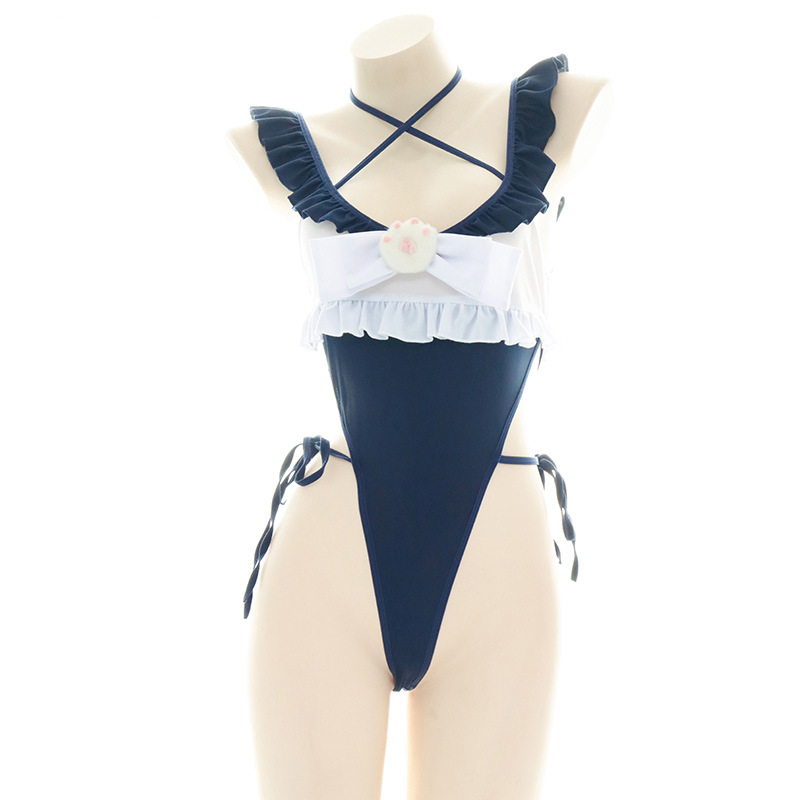 ชุดว่ายน้ำวันพีซขอบระบายน่ารัก - Anime Cosplay One Piece บทวิจารณ์และราคา