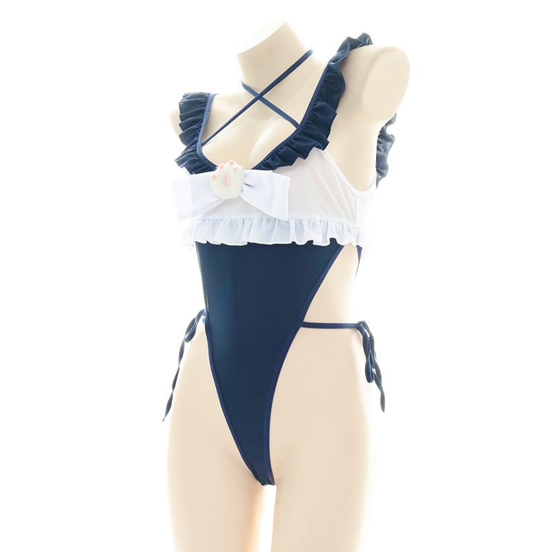 ชุดว่ายน้ำวันพีซขอบระบายน่ารัก - Anime Cosplay One Piece บทวิจารณ์และราคา