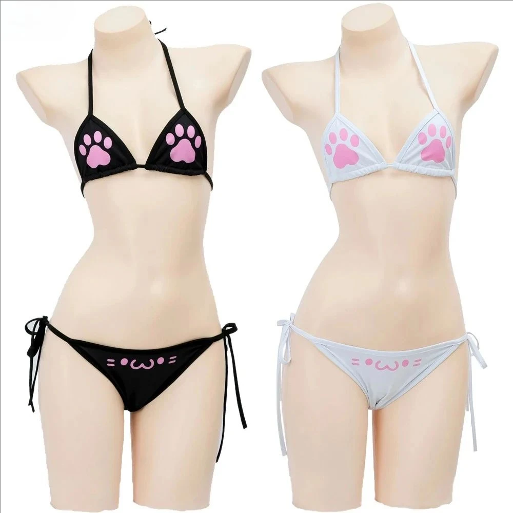 ชุดว่ายน้ำบิกินี่สามชิ้นสไตล์อ - Anime Cosplay Bikini บทวิจารณ์และราคา