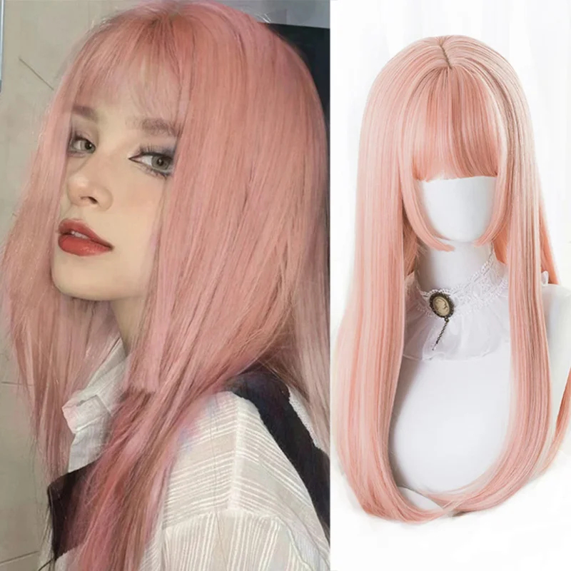 2026 โฮยานวิกผมยาวตรงสังเคราะห - Anime Cosplay Girl With Black Hair บทวิจารณ์และราคา