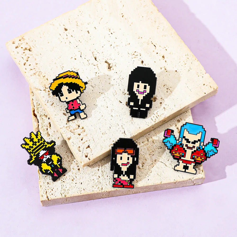 เข็มกลัดสไตล์พิกเซลสุดสร้างสรร - Anime Cosplay One Piece บทวิจารณ์และราคา
