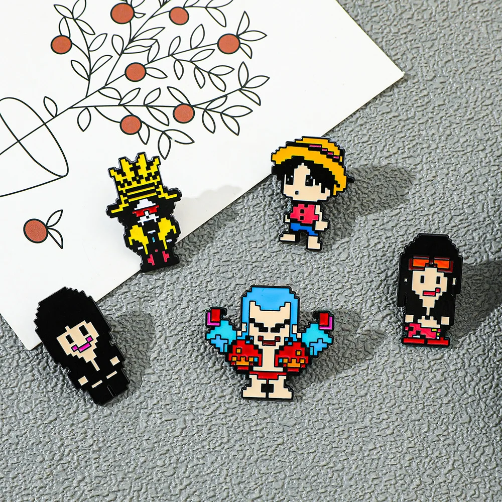 เข็มกลัดสไตล์พิกเซลสุดสร้างสรร - Anime Cosplay One Piece บทวิจารณ์และราคา
