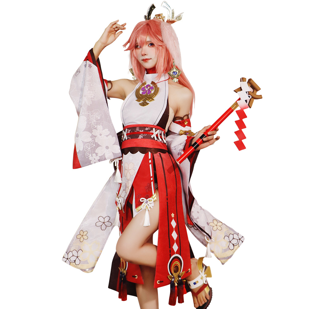 ชุดคอสเพลย์ยาเอะ มิโกะ จากเกม  - Cosplay Anime Yae Miko บทวิจารณ์และราคา