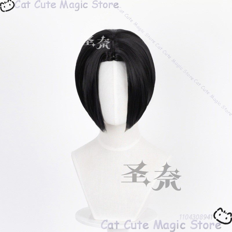 วิกผมสั้นสีดำสไตล์ Y2K สำหรับค - Anime Cosplay Girl With Black Hair บทวิจารณ์และราคา
