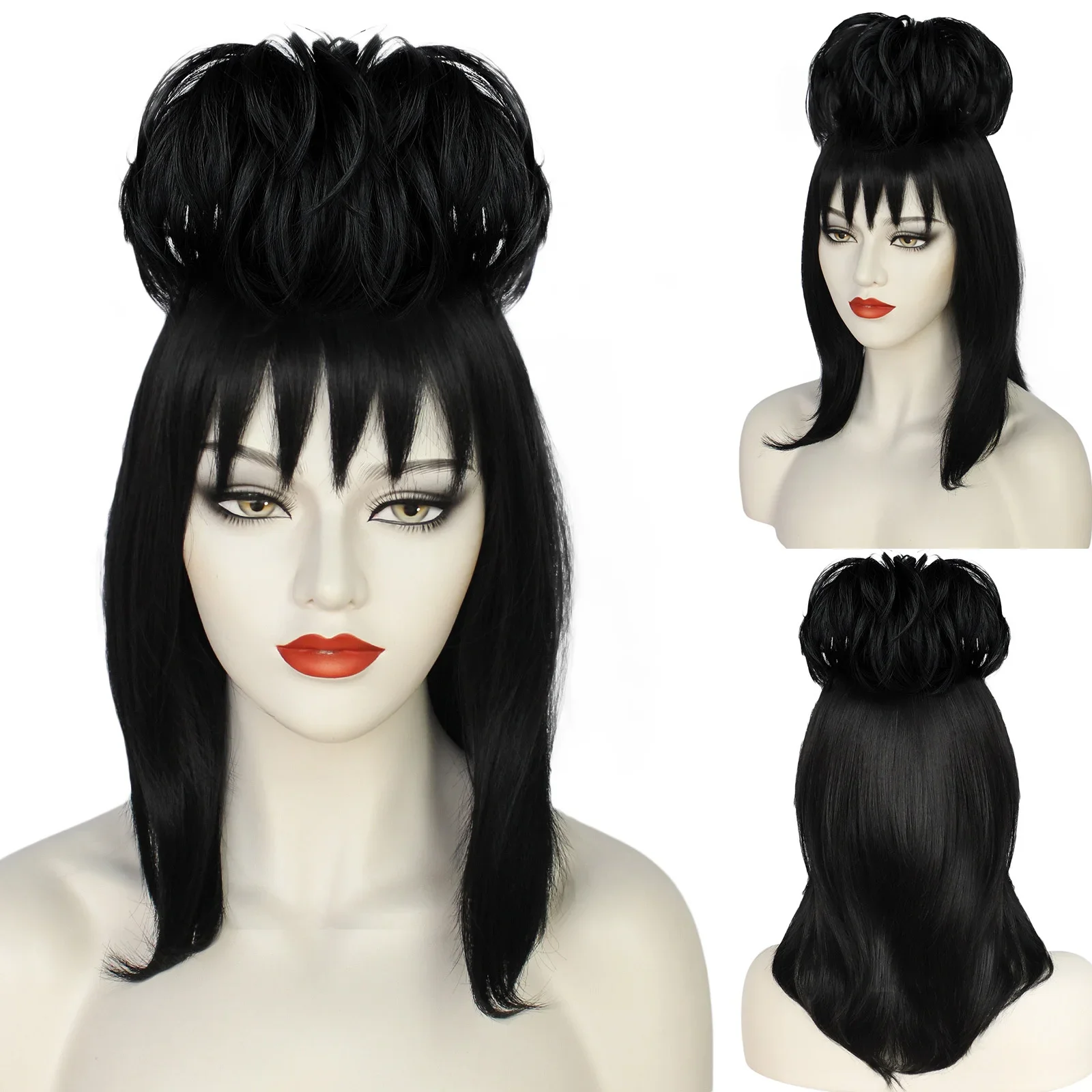 Lydia Deetz คอสเพลย์วิกผมชุดเจ - Anime Cosplay Girl With Black Hair บทวิจารณ์และราคา